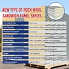 Insulated Rock Wool /mineral Fireproof Sandwich Roof Wall Panels For Prefabricated Building Wall Cladding Materials 2