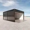Flat Pack Container Garage with Corrugated Panels