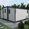 Factory Custom Portable Foldable Prefabricated Houses 3 In 1 Expandable Mobile Container Prefab House Home 4