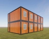 Fashion Prefab House Design Glass Front Office 6