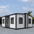 Small 20ft Expandable Container House Open Rooms 26sqm Steel Structure Portable Prefabricated  House From Factory 6 Units In One Container 1