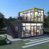 Supplier Low Cost Modular Unit Home Basin Cheap Prefabricated Container Homes Two Storey 2 Floor Prefab Modular House For Europe 2