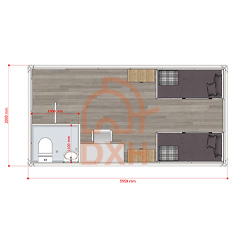 Prefab 4-Person Container Living Units
