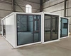 High cost effective 20ft expandable house glass front container house 2