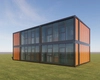 High quality wood grain 2-story container house 3