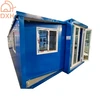 20ft Expandable Container House Affordable Custom Blue Prefab House with 2 Bedrooms 1 Kitchen and 1bathroom 3