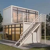 Supplier Low Cost Modular Unit Home Basin Cheap Prefabricated Container Homes Two Storey 2 Floor Prefab Modular House For Europe 4