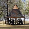 Portable Modular Triangle Prefab Folding Container Barn House Ready Made Hurricane Resistance Luxury Economical Beach Home 5