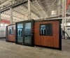 China manufacturer Cowinlife 20ft wood grain color luxury expandable container house with 2 bedrooms 1 bathroom 1 kitchen 2