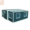 20ft Expandable Container House Customized Grey Light Luxury  1 Bedroom 1 Bathroom Prefab Home 4
