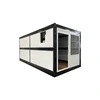 Factory Customized 20ft 40ft Folding Living Prefab Homes Stackable Foldable Prefabricated Container House 6