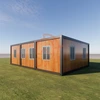 Easy Mobile Temporary Site Construction House Flat Pack Container Home Used for garage or warehouse storage 5