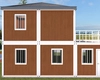 Wooden color residence prefab house 4