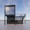 Factory Customized Modular Luxury Container Prefab House Pre Assembled House Prefabricated With Glass Windows 2