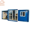 20ft Expandable Container House Affordable Custom Blue Prefab House with 2 Bedrooms 1 Kitchen and 1bathroom 1
