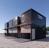 Low Cost Portable Easy Assembly Prefab Two Story Flat Pack Homes with garage 1