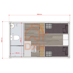 Modular 2-Man Container Accommodation for Mining