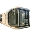 2023 Custom-made Modern Design Aluminum Alloy Capsule Tiny House For Living Prefab Houses Capsule Cabin Apple Cabin 1