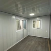 20ft Expandable Container House Luxury Custom Royal Blue Metal Carved Panels   2 Bedrooms 1 Bathroom 1 Kitchen 5