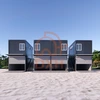 Low Cost Portable Easy Assembly Prefab Two Story Flat Pack Homes with garage 3
