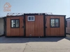 China manufacturer Cowinlife 20ft dark wood grain color expandable Exquisite container house with 2 bedrooms 1 bathroom 1 kitchen 4