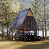 Portable Modular Triangle Prefab Folding Container Barn House Ready Made Hurricane Resistance Luxury Economical Beach Home 4