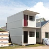 Wholesale Custom Prefabricated Foldable Rate Homes Rack Folding Partitions Prefab House Double Floors Container Home For Sale 1
