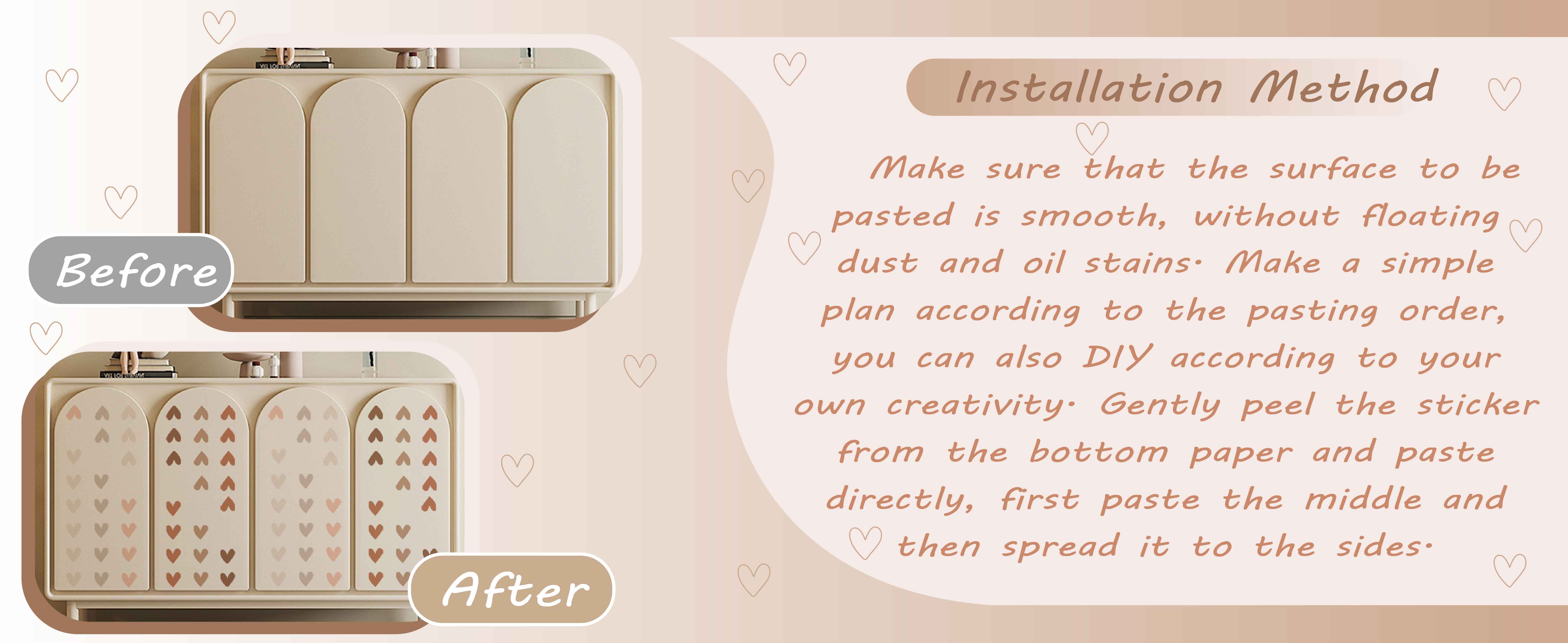 Boho Wall Stickers Girls Bedroom Removable Wall Decals Nursery Kids Room Decor Vinyl Murals DIY Cute Decorations 6 Sheets product detail image 4