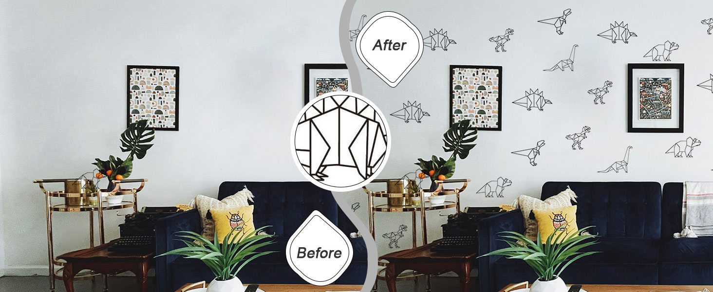 Boho Wall Decals Girls Bedroom Wall Stickers Removable Nursery Kids Room Decor Vinyl Murals DIY Cute Decorations 6 Sheets product detail image 3