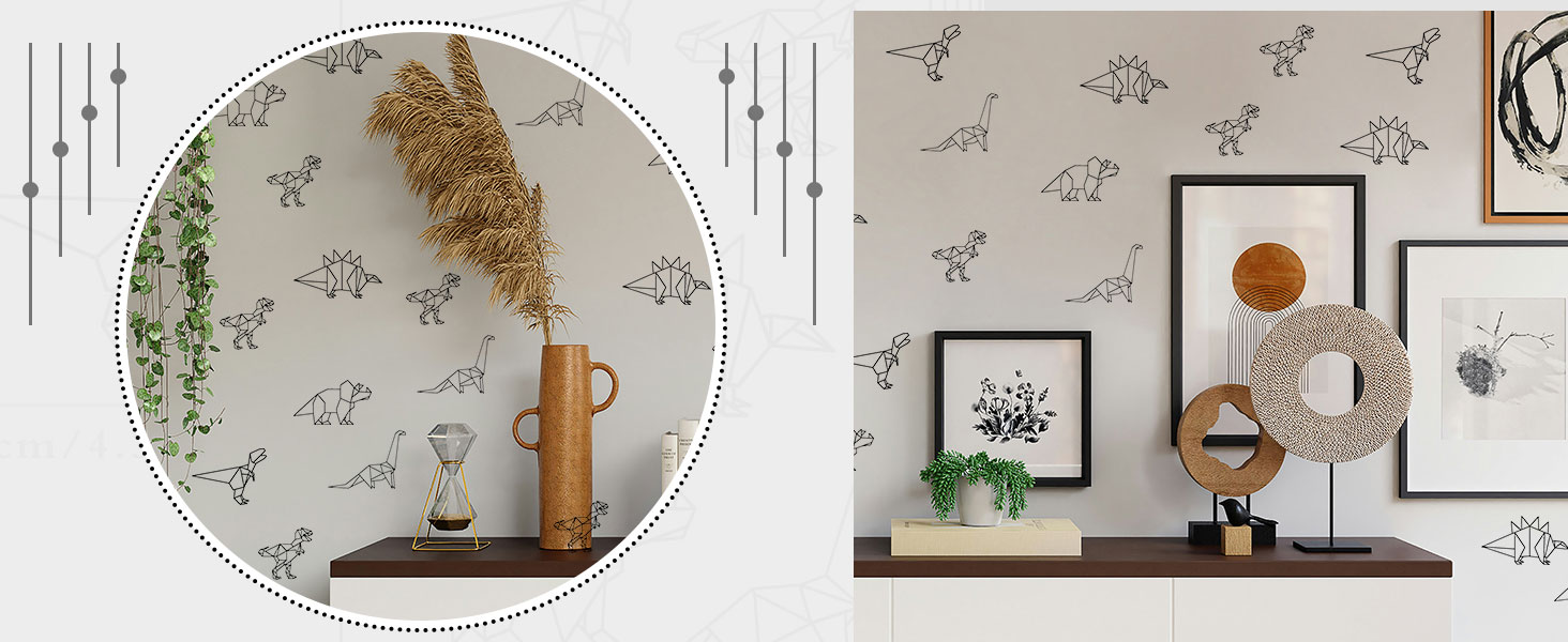 Boho Wall Decals Girls Bedroom Wall Stickers Removable Nursery Kids Room Decor Vinyl Murals DIY Cute Decorations 6 Sheets product detail image 4