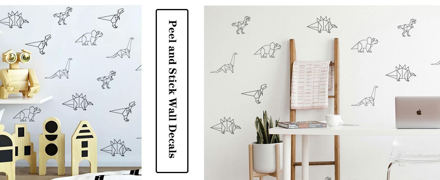 Boho Wall Decals Girls Bedroom Wall Stickers Removable Nursery Kids Room Decor Vinyl Murals DIY Cute Decorations 6 Sheets product detail image 5