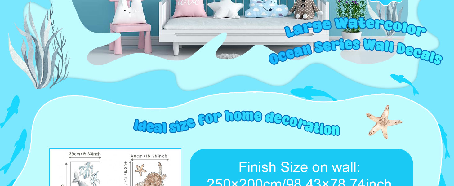 Nursery Wall Stickers Boho Kids Room Decor Girls Bedroom Removable Wall Decals Vinyl Murals DIY Cute Decorations 12 Sheets product detail image 1