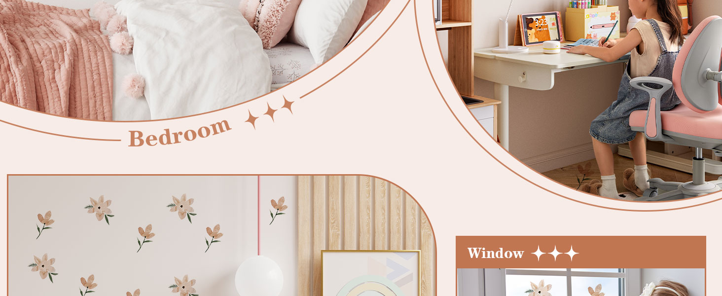 Dinosaur Wall Decals Animal Boys Bedroom Stickers Removable Decor Nursery Kids Room Modern Stylish Murals DIY Cute Decorations 5 Sheets product detail image 4