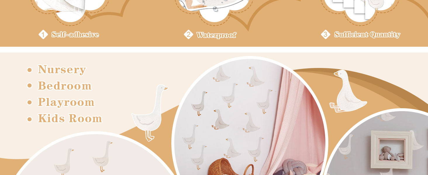 Dinosaur Wall Decals Animal Boys Bedroom Stickers Removable Decor Nursery Kids Room Modern Stylish Murals DIY Cute Decorations 5 Sheets product detail image 3